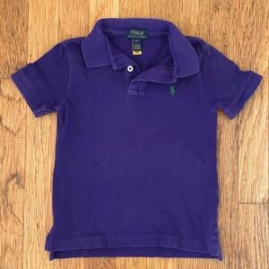 Boys Ralph Lauren Polo Shirt. Purple. Size 4